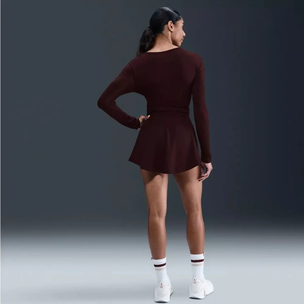 Nike One Dri-Fit Burgundy Crush Athletic Skort, NWT - Picture 3 of 6